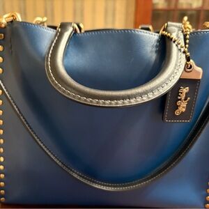 Coach Blue and Black Women's Bag